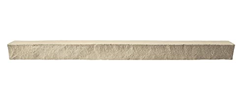 GenStone Faux Stacked Stone Ledger 42\" x 2\" x 3.5\" in Vanilla Bean Color for Do It Yourself Friendly Home Improvement Projects