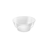 Mediadas Ø10,1x4,5cm. Bol Redondo Grande Transparente Finger Food - Especial catering, eventos, degustación, food trucks y fiestas Ø10,1x4,5cm PS 25uds