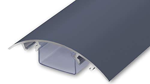 ALUNOVO TV design canal pour câbles en Aluminium en anthracite mat RAL7016 (Longueur: 100cm)