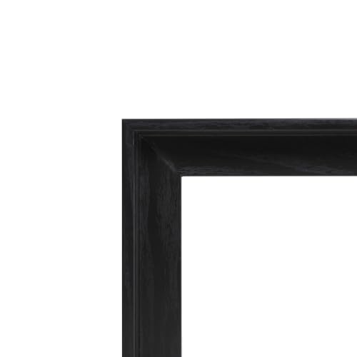 Image of Canvas Floater Frames for Canvas Art 0.8inch Depth Frames for Canvas Painting Floating Frame Plastic Floater Frame for Canvas Prints (Black, 11 x 14 inch)