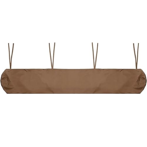 Cubierta de toldo de patio marrón impermeable 210D de 6m para terraza exterior 2
