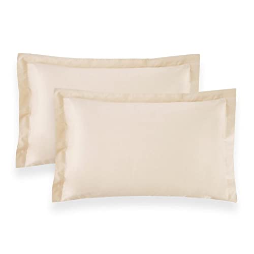 Set 2 Federe Cuscini Raso di Cotone Letto