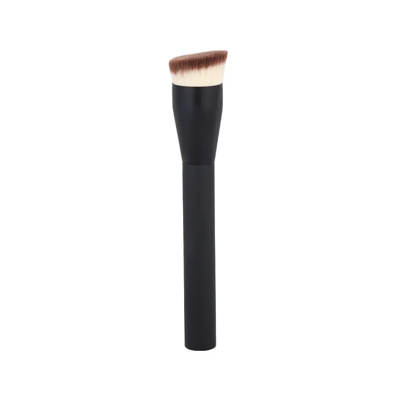 Professional Angled Foundation Brush - Soft, Streak-Free Makeup Application for Flawless Coverage | Easy to Use, Saves Liquid Foundation | Perfect for Beginners & Pros | Travel-Friendly Design