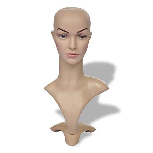 Tête mannequin pour chapeau et perruque vidaXL en polystyrène blanc