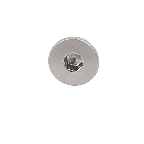 Sourcingmap 1/4-20 x 1/2" 304 Stainless Steel Flat Head Hex Socket Cap Screw 25pcs, Silver - Image 2