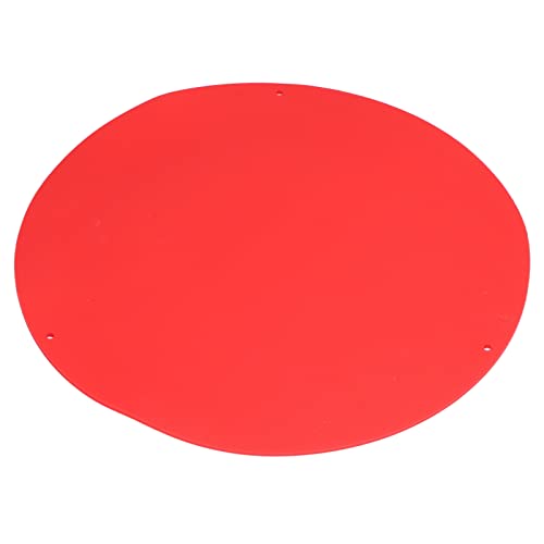 Silicone Cutting Board, Picnic Food Mat Bright Color Universal Multifunctional Lightweight Round Safe For Picnic For Vegetables(Cherry Red) #TOP7