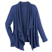 Image of LA CERA Women's Open Front Casual Long Sleeve Knit Classic Sweaters Comfortable Brushed Cascase Cardigan