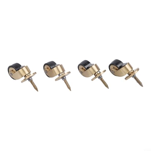 Roulettes de meubles en laiton de qualité premium style rétro chic doré