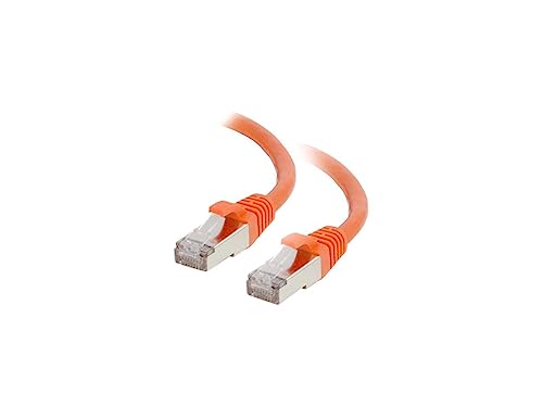 C2G 00882 Cat6 Cable - Snagless Shielded Ethernet Network Patch Cable, Orange (7 Feet, 2.13 Meters)