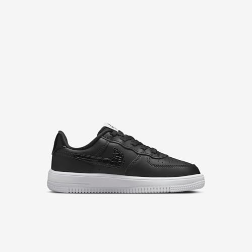 Nike Force 1 Low LV8 EasyOn Little Kids' Shoes (FV6104-001, Black/White/Black) Size 103