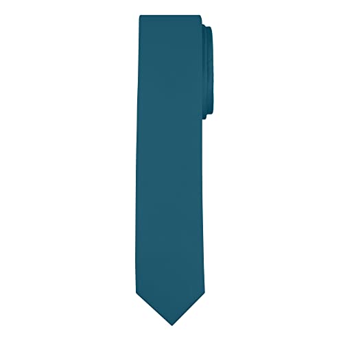 Image of Jacob Alexander Men's Skinny Width 2 inch Solid Color Tie