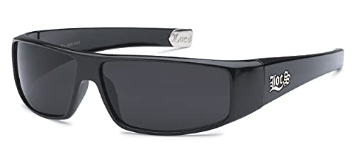 Locs 4 Pack 9035 Black Sunglasses Gangster Rapper Lowrider Cholo Mens Shades2