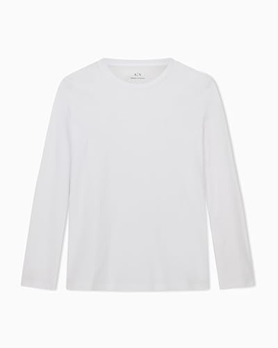 Armani Exchange Camiseta de Manga Larga para Mujer, con Logotipo...