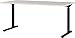 Produktbild Germania Schreibtisch 4253-581 GW-Profi, in Lichtgrau/Schwarz, me. höheneinstellbar, 180 x 80 x 80 cm (BxHxT)