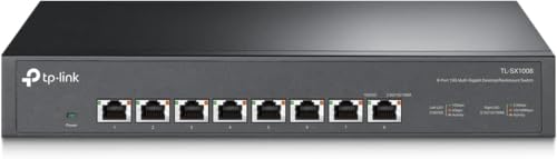 Image of TP-Link TL-SX1008 | 8 Port 10G /Multi-Gig Unmanaged Ethernet Switch | Desktop /Rackmount | Plug & Play | Sturdy Metal Casing | Speed Auto-Negotiation, Free Expert Help (Pack of 8)