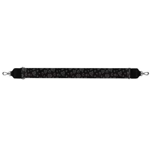 Image of Halloween Handbag Strap Canvas Purse Strap Colorful Bat Black Shoulder Strap Multicolor Bats Replacement Strap