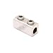 Burndy AMS-4/0 Dual Rated Splicer/Reducer, AWG 4/0 - AWG 6 Wire Range, 2 Screws, 5/16 Hex, 9/16" Diameter, 1 " Width, 2-5/16" Length, 1.28" Height