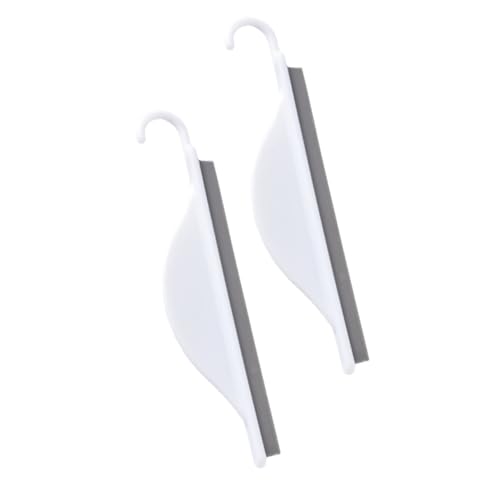 ノーブランド品 2個 シリコン製カウンタートップワイパー 防水再利用可能 窓ガラス 浴室鏡用水垢取りツール 蒸気曇り防止 便利なあきデザイン