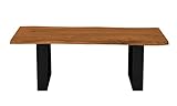 Hochwertig & stabil – Die ausgezeichnete Qualität der verbauten Materialien und ihre sorgfältige Verarbeitung machen die Sitzbank besonders langlebig und sehr stabil. Ideal passt die Bank zu Einrichtungen im Landhausstil oder dem Vintage-Stil, kann aber auch optische Akzente in modernen Wohnräumen setzen.
