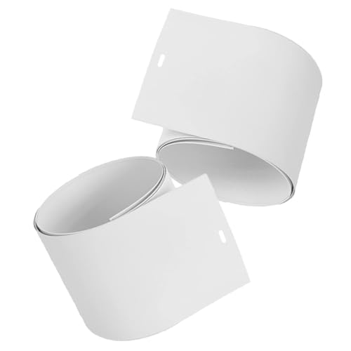 ABOOFAN Recambios Lamas Persianas Verticales de PVC Blanco, Láminas de Persiana de Repuesto Resistentes y Fáciles de Instalar para Estores y Cortinas de Ventana 2 Piezas