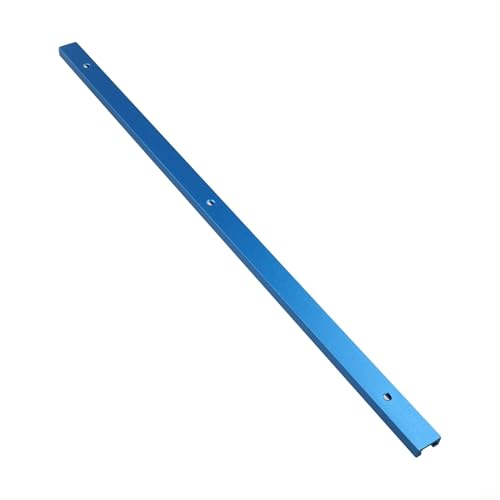 Aleación de aluminio de 500 mm de doble corte T ranura pista para mesa de enrutador, pista en T con agujeros de montaje para tornillos en T y abrazaderas rápidas