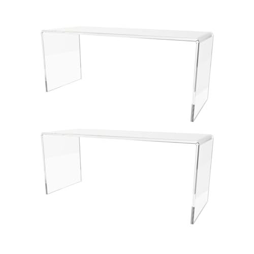 Marketing Holders Acrylic Riser Display Stand (2-Pack)
