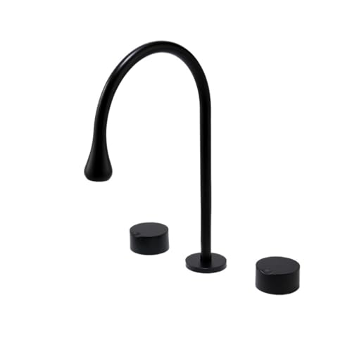 Robinet mitigeur de lavabo résistant au calcaire à double poignée - 3