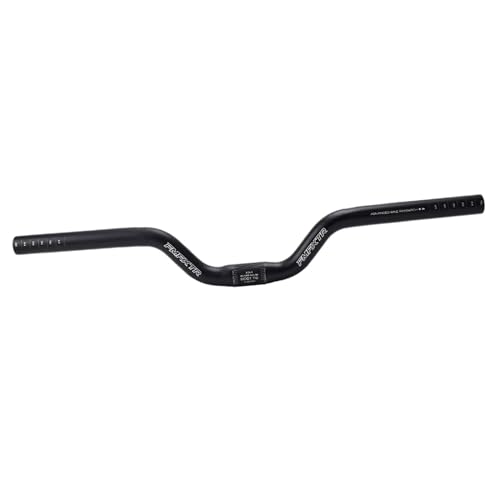 Tdoutop アルミニウム合金製自転車ハンドルバー 耐久性 快適グリップ設計 マウンテンバイク ロードバイク 折りたたみ自転車用, ブラック 52cm