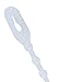 NTE Electronics 04-08BD9 Nylon Beaded Cable Tie, 8" Length, Natural (Pack of 100)