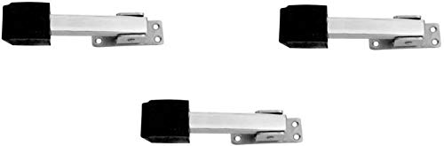 Rishikansh Door Stopper 3 Piece Door Stopper 3 Pieces 5 Inches Silver Door Mounted Door Stopper (Silver) Door Mounted Door Stopper (Silver, Black)