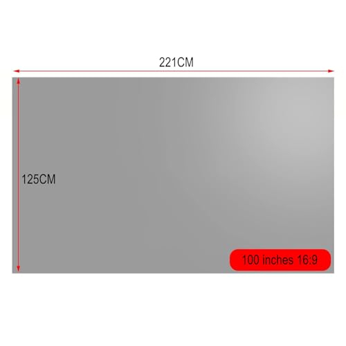 Pantalla de proyector portátil ROFBIHG 100 pulgadas 16:9 miniatura 2