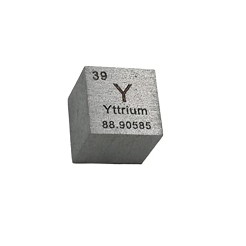 Jonoisax Metall-Yttrium-Würfel 10 mm 0,39 Zoll im Block 99,99% Reinheit für Metallsammelelement Cover