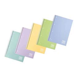 Carpeta CF6 ONECOLOR PPL 1R PASTEL A5 con lomo perforado y cierre de alta resistencia