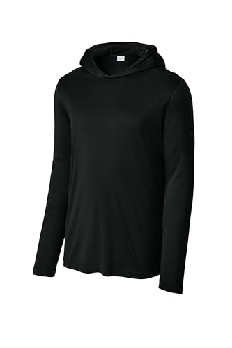 SPORT-TEK Unisex Posi-UV Pro Long Sleeve Hoodie | Breathable Workout Top for Men & Women, Athletic Fit Gym Clothing3