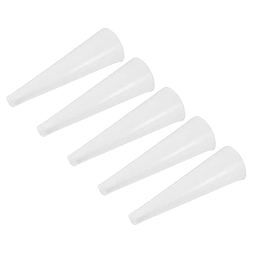 Image of MECCANIXITY Silicone Rubber Tapered Plug 1.6mm to 4.8mm Solid White for Powder Coating, Painting, Anodizing, Plating, Sandblasting, Laboratory Use 20 Pieces