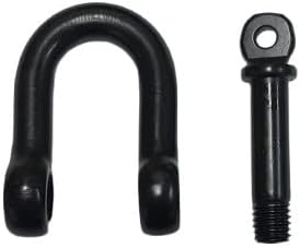 US Stainless Black Stainless Steel 316 Forged D Shackle Marine Grade 3/8" (10mm) Dee Black Nitride Finish Oxidized - Image 6