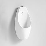 Wall Mounted Ceramic Urinals,Universal Washout High Efficiency Urinal,Spray Head Intelligent Sensor,for Restrooms Bathrooms.(31x24x67cm/12.2x9.46x26.38in)