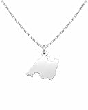TRINKFREUNDE Collar Mallorca | Collar de acero inoxidable de alta calidad | Sin níquel y resistente al agua | Elegante accesorio Malle & perfecto regalo Mallorca, 1,5 x 1,8 cm, Acero inoxidable, No es