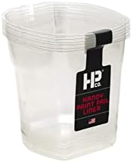 HANDy Paint Pail Liner, Holds 32-fl oz of Paint or Stain, Efficient for Clean-ups and Quick Color Changes with Integrated Magnetic Brush Holder