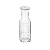 Bormioli Rocco Frigoverre Future 33.75 Oz. All Glass Pitcher With Airtight Lid, Made From Durable Glass, Dishwasher Safe, Made In Italy.