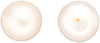 0.472 in AAA-Luster Rich Nácar Medio perforado Botón Blanco Perlas de Agua Dulce Perlas Perlas
