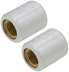 R410 1/4" Locking Refrigerant Caps, Silver (2 Pack)