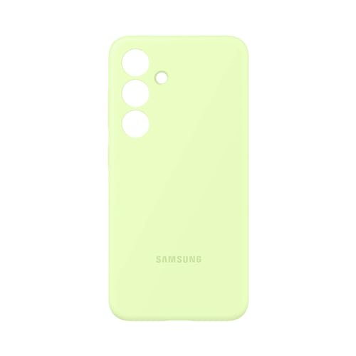 Image of SAMSUNG Galaxy S24 Silicone Phone Case, Protective Cover with Color Variety, Smooth Grip, Soft and Sleek Design, Snug Fit, US Version, EF-PS921TGEGUS, Light Green