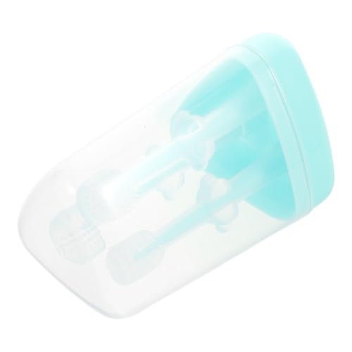 MERRYHAPY 1set Silicone Pet Toothbrushes for Small Dogs and Cats Ergonomic Grip for Easy Cleaning Gentle Brushing for Healthy Teeth and Gums for Daily Use