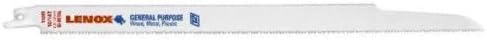 2 Pack Lenox 20583-110R 12" x 3/4" x 0.050" 10/14-TPI All Purpose Bi-Metal Reciprocating Saw Blades 5 per Package