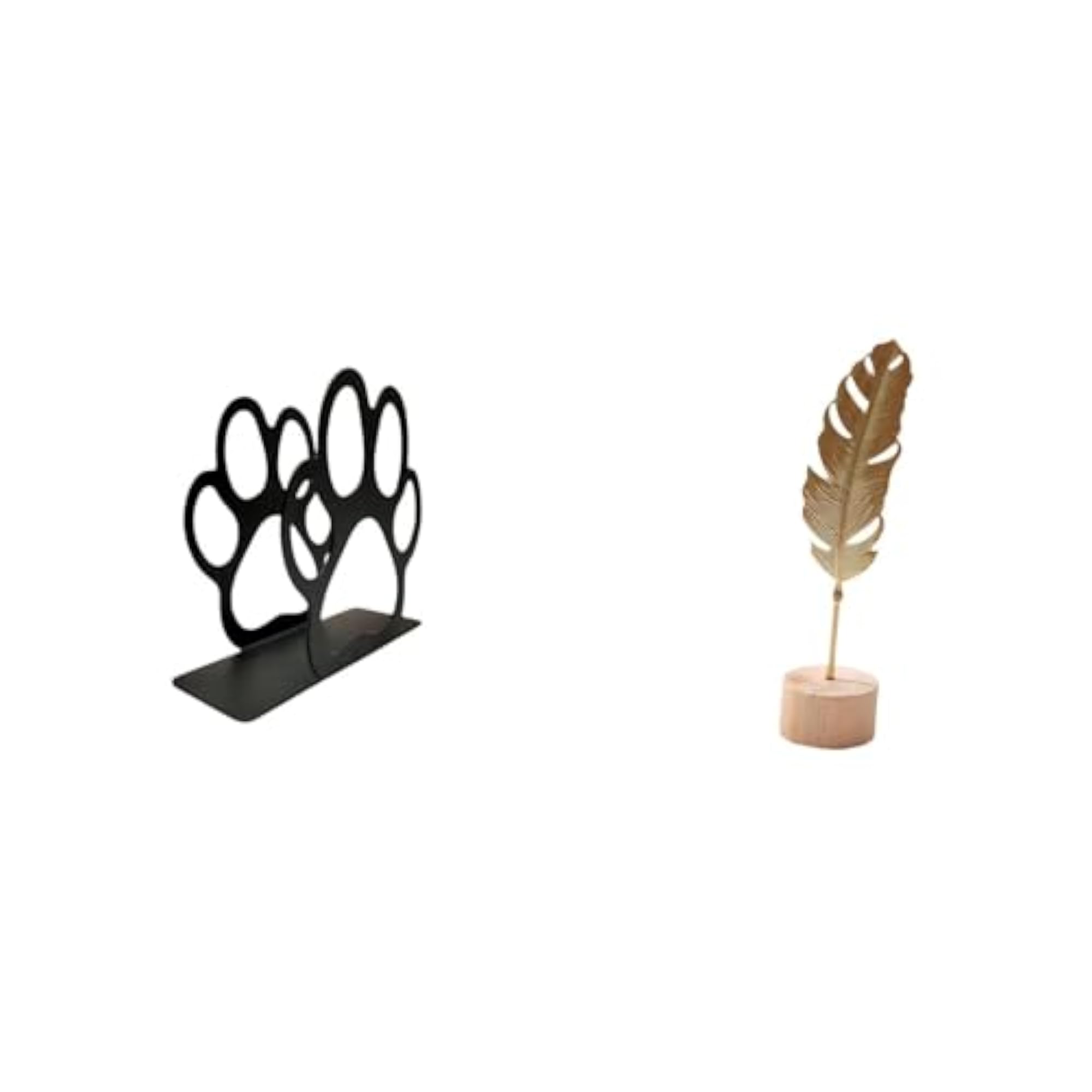 Iron Napkin Holder, Leaf Sculpture Organizer