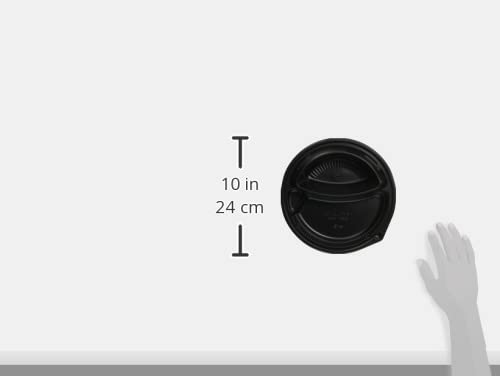 Chuo Chemical Disposable Curry Dish, Container, Take-Out Lunch Box, Made in Japan, Microwavable, CT-OJ Lunch, Main Unit, Black, 50 Pieces, Diameter 9.3 x 1.9 inches (23.5 x 4.8 cm)