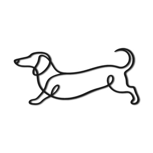 Dachshund Outline Metal Wall Art Metal Outdoor Decor Modern Minimalist