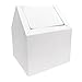 Hospeco 2201 9" Width x 10-3/4" Height x 9" Depth, White Color, C-Swing Napkin Receptacle