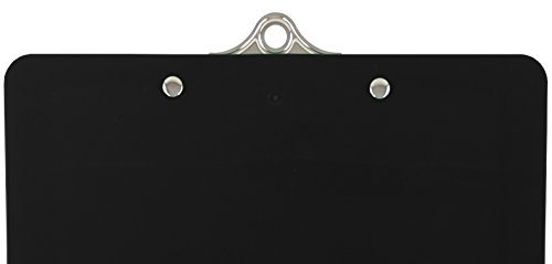 Trade Quest Plastic Clipboard Opaque Color Letter Size Standard Clip (Pack Of 6) (Black) #TOP4